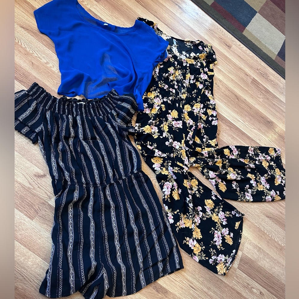 Xhilaration by Target Bundle - Jumpsuit, Romper & Blouse